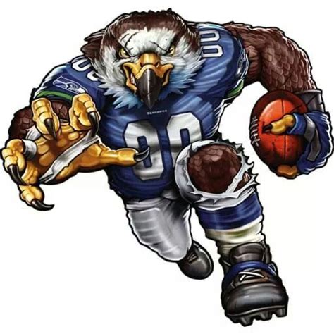 Awesome Seahawks Mascot Seahawks Seattle Seahawks Football
