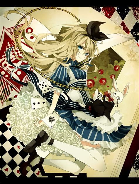 See over 3,004 alice in wonderland images on danbooru. alice alice in wonderland anime cards manga white rabbit ...