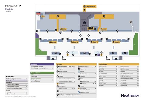 Floor Plan Heathrow Terminal 5 Map