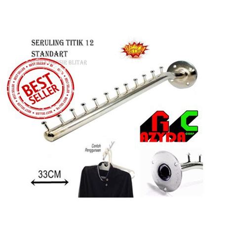 Cara membuat jemuran lipat tempel didinding ala ikea dari hollow baja ringan. Hanger Suling Tempel Tembok 12 Titik pin lurus Dinding ...