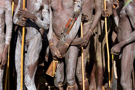 Surma Tribal Man Ethiopia Africa Gavriel Jecan