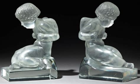 Rene Lalique Amour Bookend 20589