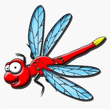 Cartoon Dragonfly Gambar Capung Kartun Hd Png Download Kindpng