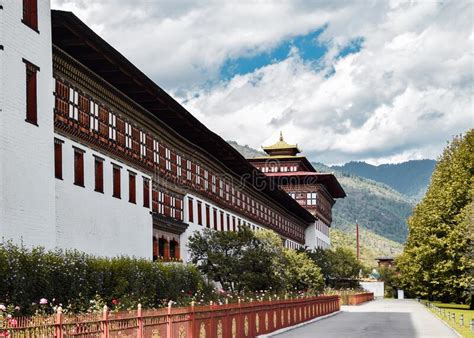 The Beautiful Tashichho Dzong In Thimphu Editorial Image Image Of