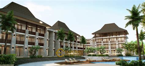 Villa cisarua puncak ⭐ , indonesia, west java, puncak, jl cisarua puncak: Desain Hotel Arlindo Style Villa Bali 4 Lantai di Puncak Bogor