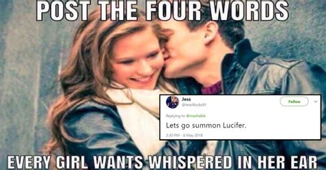 The Four Words Every Girl Wants To Hear Meme Got Real Weird Real Fast Memebase Funny Memes
