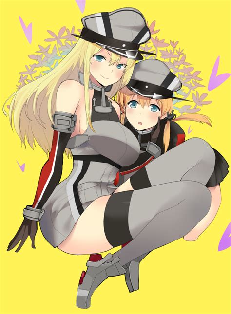 Prinz Eugen And Bismarck Kantai Collection Drawn By Harenochiame