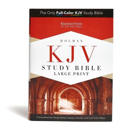 Kjv Study Bible Large Print Edition Hardcover By Holman Bible