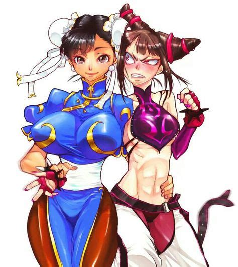 Anime Girls Chun Li And Juri Han Street Fighter Juri Han Chun Li