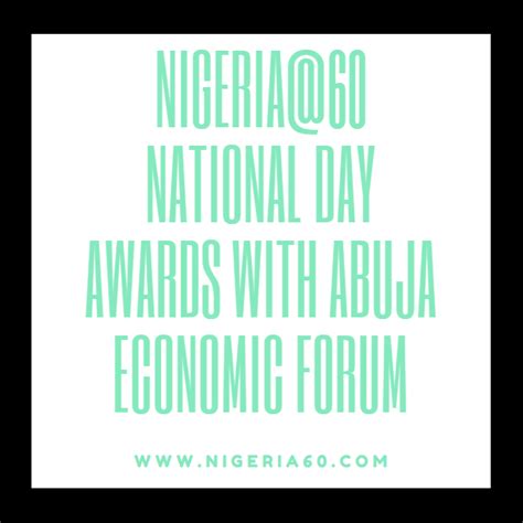 Nigeria National Day Awards Trade Nigeria