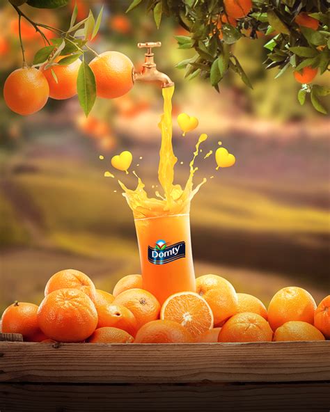 Orange Juice Creative Advertising Design Food Poster Design Digital