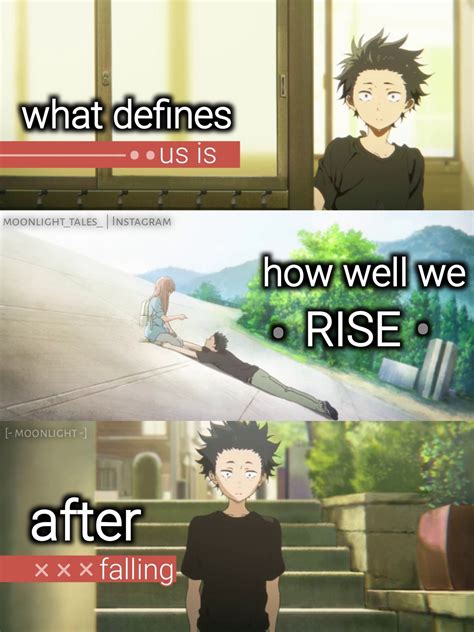 I look up to the sky and talk to you. A silent voice quote | Anime quotes inspirational, Cartoon quotes, Character quotes