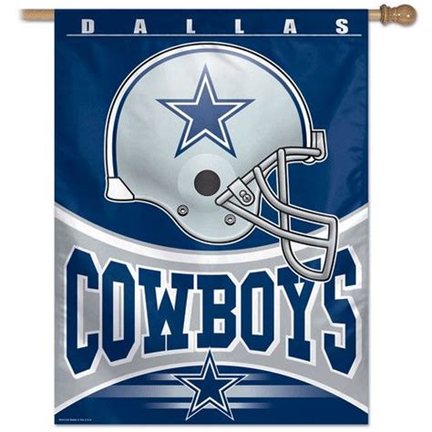 New 27x37 Dallas Cowboys Wincraft Banner Flag Niños Bandera