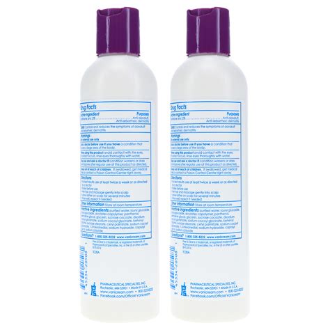 Free And Clear Medicated Anti Dandruff Shampoo 8 Oz 2 Pack