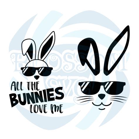 Easter Bunny Sunglasses Svg Easter Svg Bunny Svg Rabbit Svg Easter