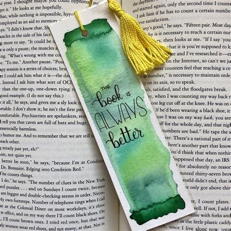 Reader T Watercolour Bookmark Handmade Bookmark Book Etsy In 2021