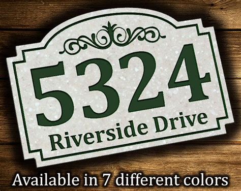 Address Plaque 95 X 14 Personalized Outdoor House