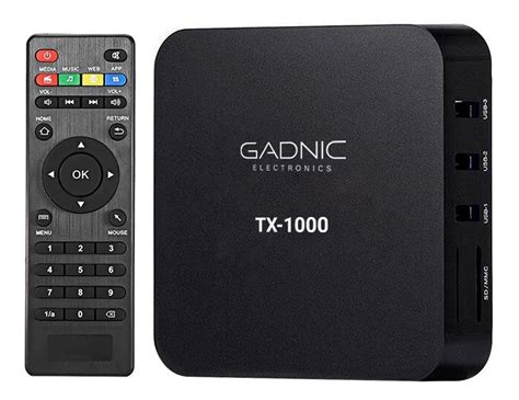 Tv Box Gadnic Tx 1000 Premium Smtv0028 Estándar 4k 8gb Negro Con 1gb De
