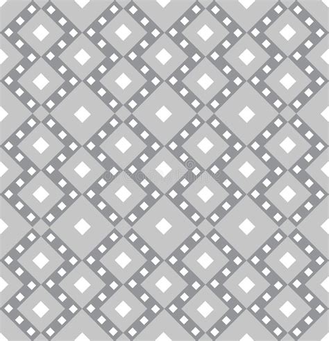 Geometrical Ornamental Cubical Seamless Black And White Pattern Modern