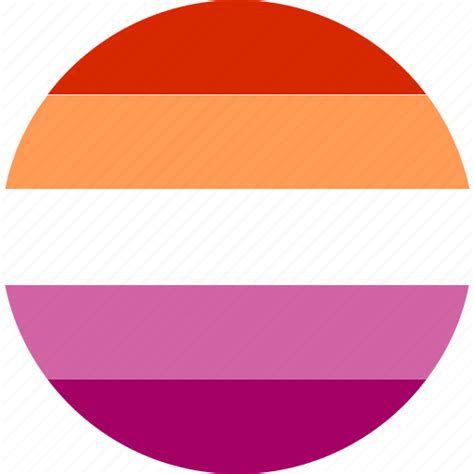 Circle Flag Lesbian Lgbt Pride Icon Download On Iconfinder