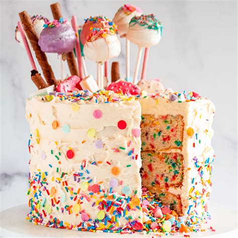 Birthday Surprise Confetti Cake Aberdeens Kitchen