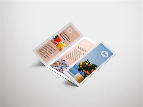 Single Gate Fold Brochure Free Mockup Freemockup Net