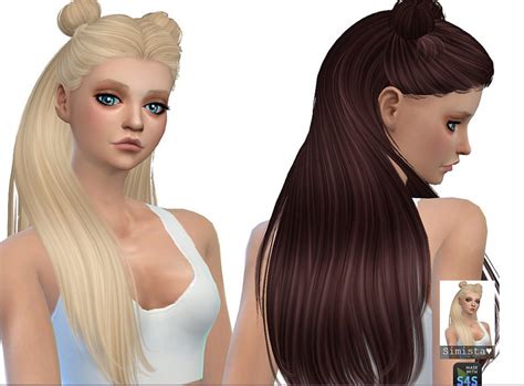 Simista Galaxy Hair Retextured Sims 4 Hairs