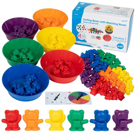 Edx Education Counting Bears With Matching Bowls 68pc Set