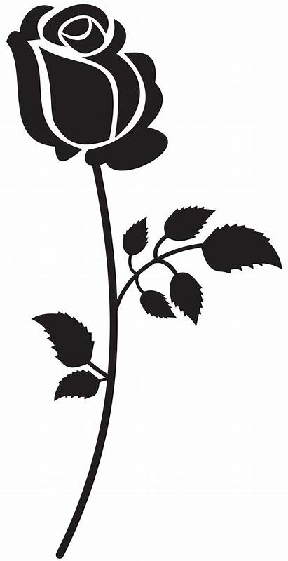 Rose Silhouette Clip Clipart Silhouettes Transparent Yopriceville