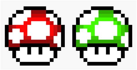 8 Bit Pixel Art Mario Mushroom
