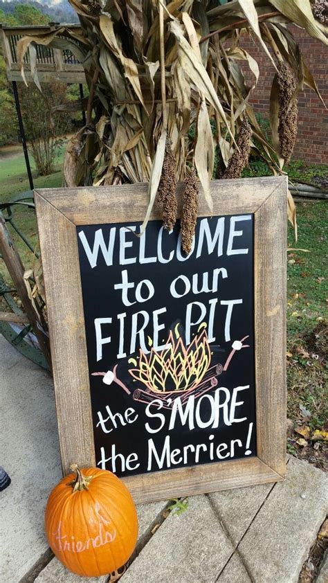 Bonfire Party Welcome Sign Bbq Party Decorations