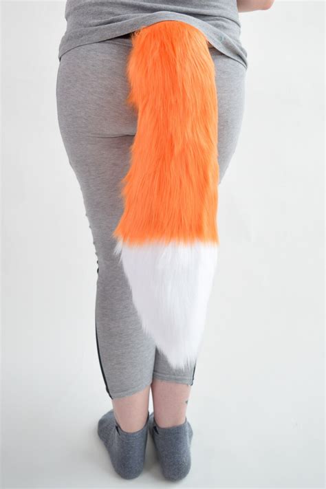 Orange Furry Fox Tail And Ears Cosplay Accessories Costume Etsy