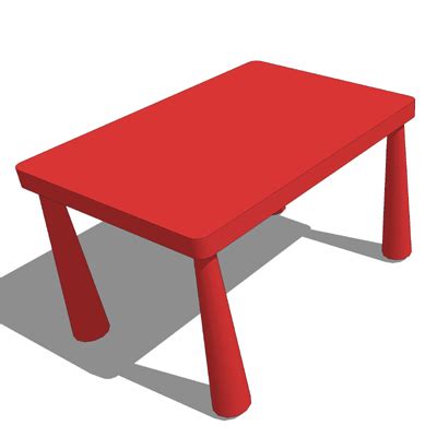Perfect for the outdoors and easy to clean when it's time to move indoors. Ikea MAMMUT Tables Chairs 3D Model - FormFonts 3D Models ...