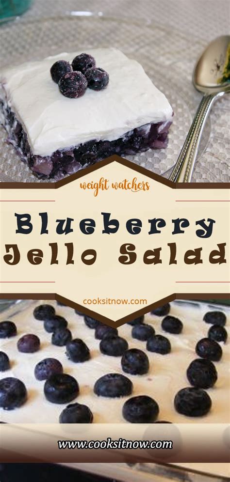 Health.com came up with a chewy ginger cookie recipe that is 3 points plus: Blueberry Jello Salad | Blueberry jello salad, Jello salad ...