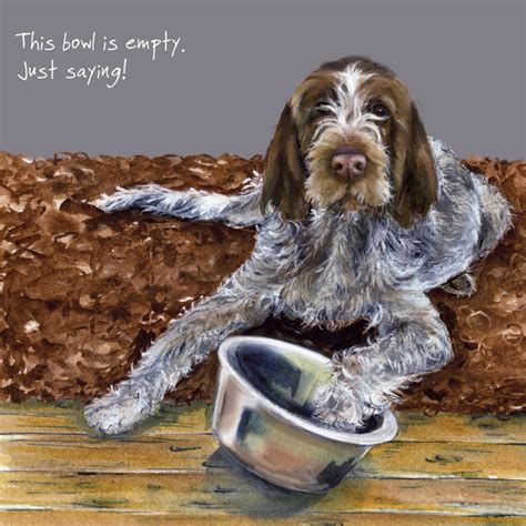 Italian Spinone Greeting Card The Little Dog Laughed