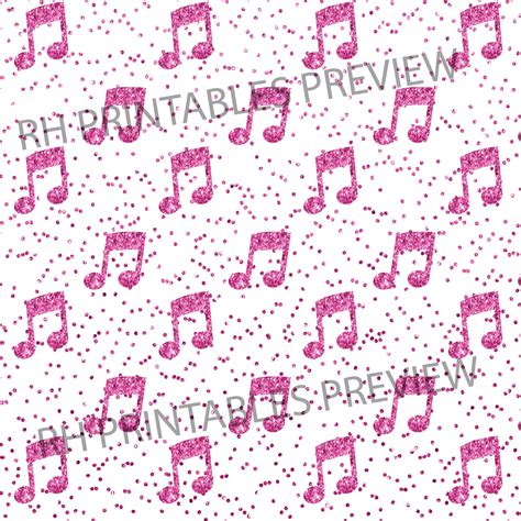 Glitter Music Notes Digitaal Papier Instant Download 12x12 Etsy Nederland