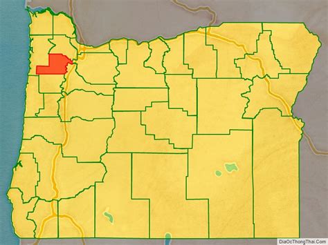 Map Of Yamhill County Oregon