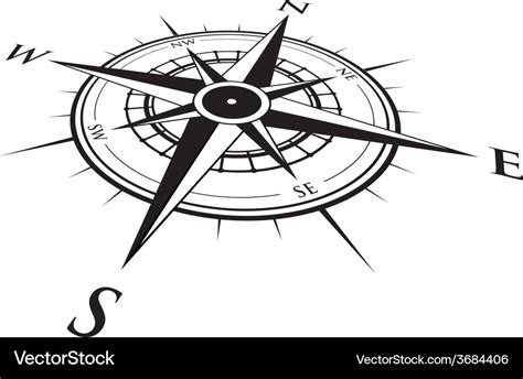 Compass Royalty Free Vector Image Vectorstock