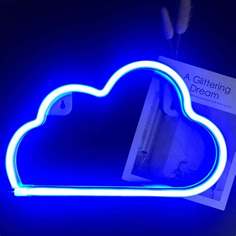 Nuage Néon Lumière Nuage Neon Night Light Nuage En Forme De Néons