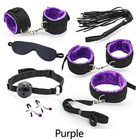 fashion 7pc set toys for adults s clamps whip mouth gag mask bondage purple jumia nigeria