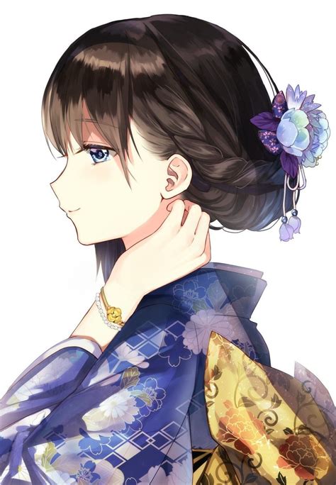 女の子 横顔 おしゃれ イラスト