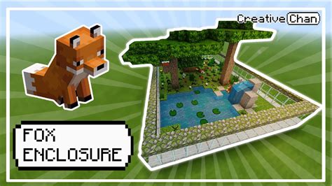 Minecraft Fox Enclosure By Creativechan Youtube