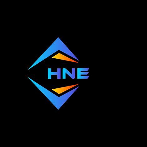 Hne Abstract Technology Logo Design On Black Background Hne Creative
