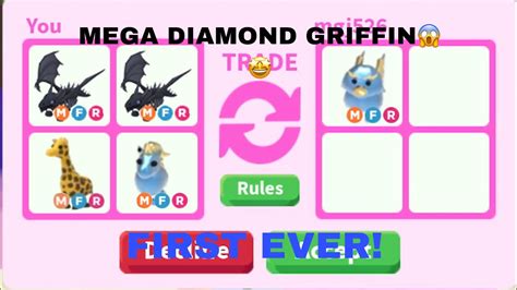 The griffin is a legendary pet in adopt me! Gettting a MEGA DIAMOND GRIFFIN In ADOPT ME🤯(INSANE) - YouTube