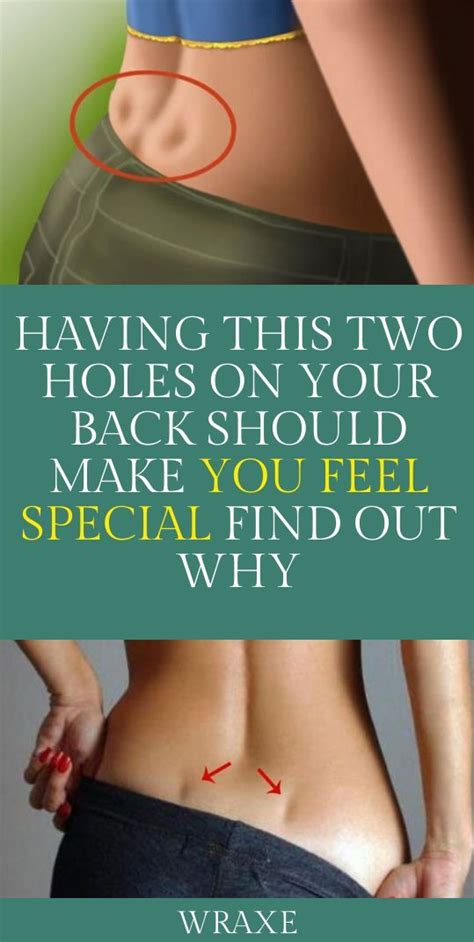 Did You Know Having These Two Holes On Your Lower Back Makes You Really Special Back Dimples