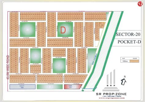 Layout Plan Of Yamuna Expressway Sector 20 Pocket D Hd Map Greater