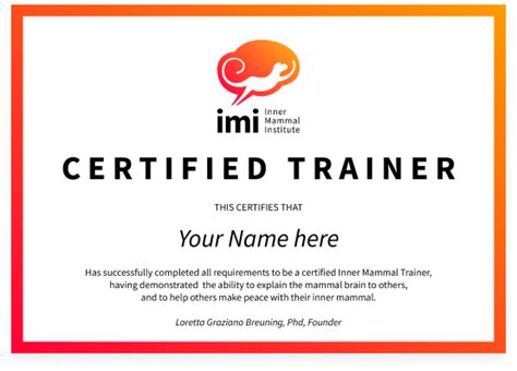 Become A Certified Inner Mammal Trainer The Inner Mammal Institute