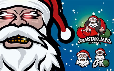 Spectacular Gangster Santa Claus Esports Logo For Sale Lobotz Ltd