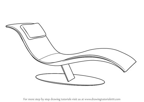 Learn How To Draw A Lounge Chair Furniture Step By Step Drawing