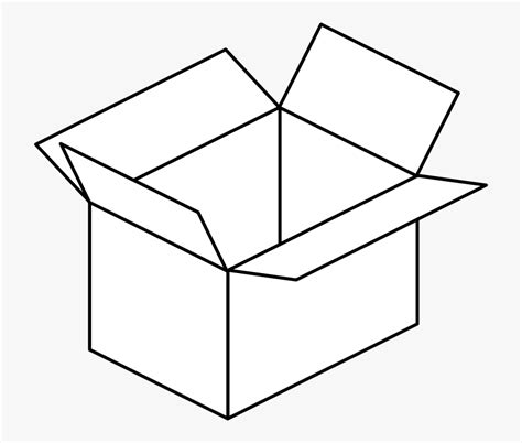 Cardboard Box Clipart Black And White Clip Art Library